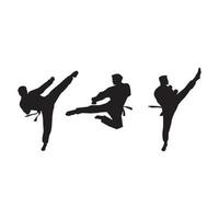 Taekwondo-Vektor-Icon-Design vektor