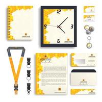 Honey Bee professionelles Business-Branding-Set vektor