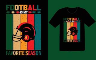 Fußball ist mein liebstes Saison-T-Shirt vektor