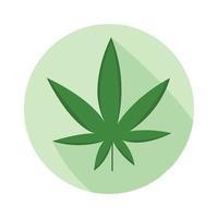 Marihuana medizinische Ikone für Logo- und Apothekendesign. vektor