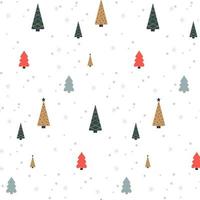 Weihnachten Musterdesign mit Fichten vektor