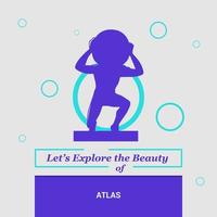 låter utforska de skönhet av atlas nationell landmärken vektor