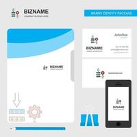 Netzwerk Einstellung Business Logo Datei Cover Visitenkarte und mobile App Design Vektor Illustration