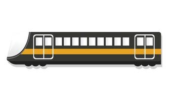 Symbol für den städtischen Personenzug, Cartoon-Stil vektor