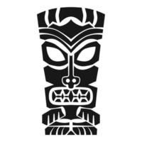 Tiki-Idol-Symbol, einfacher Stil vektor