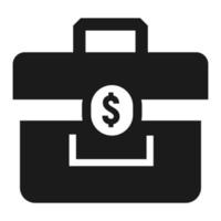 pengar fall ikon, enkel stil vektor