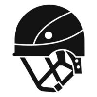Bergsteiger-Helm-Symbol, einfacher Stil vektor