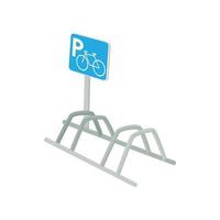 Fahrradparksymbol, Cartoon-Stil vektor