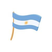 Argentinien Flaggensymbol, Cartoon-Stil vektor