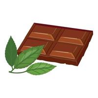 choklad ikon tecknad serie vektor. kakao böna vektor