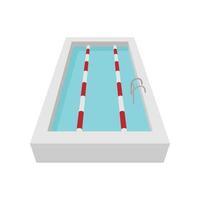 sport simning slå samman tecknad serie ikon vektor