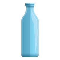 blaue Glasflasche Symbol, Cartoon-Stil vektor