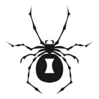 Spinnensymbol fürchten, einfachen Stil vektor