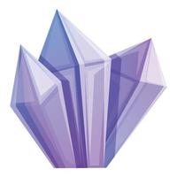 Magisches Kristallsymbol, Cartoon-Stil vektor