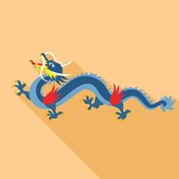 vietnam drake ikon, platt stil vektor