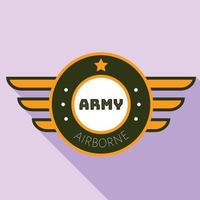 Army Airborn Logo, flacher Stil vektor