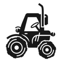 gammal bruka traktor ikon, enkel stil vektor