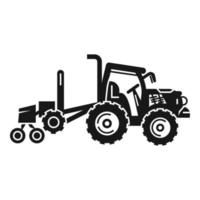 Symbol für Traktoranlagentechnik, einfacher Stil vektor