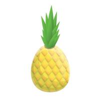 Diät-Ananas-Symbol, Cartoon-Stil vektor