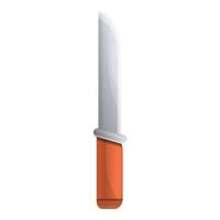 stål jägare kniv ikon, tecknad serie stil vektor