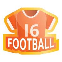 American-Football-Trikot-Logo, Cartoon-Stil vektor