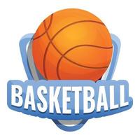 Basketball-Sport-Logo, Cartoon-Stil vektor