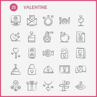 valentine hand dragen ikon packa för designers och utvecklare ikoner av fil kärlek roman valentine bild kärlek roman valentine vektor