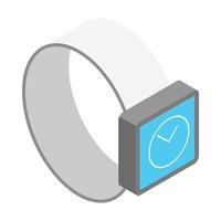 das Smartwatch-Symbol, isometrischer 3D-Stil vektor