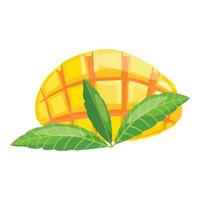 ljuv mango ikon tecknad serie vektor. tropisk frukt vektor