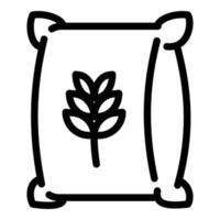 Weizensack-Symbol, Umrissstil vektor