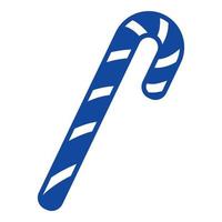 Xmas Candy Stick-Symbol, einfacher Stil vektor