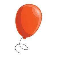 rotes Ballon-Symbol, Cartoon-Stil vektor