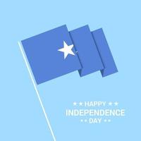 somalia unabhängigkeitstag typografisches design mit flaggenvektor vektor