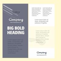 Schnurrbart Business Company Poster Vorlage mit Platz für Text und Bilder Vektorhintergrund vektor
