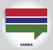 Designvektor der Gambia-Flagge vektor