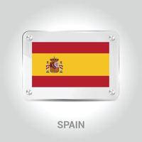 Spanien flaggor design vektor