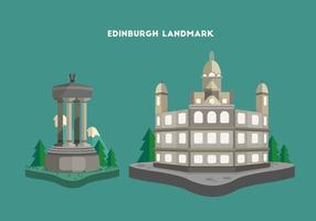 Edinburgh Landmark Vector Illustration