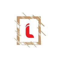 Buchstabe l Logo Vorlage Vektor Icon Design