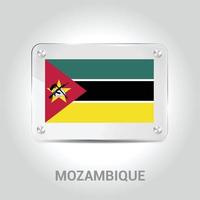 moçambique flagga design vektor