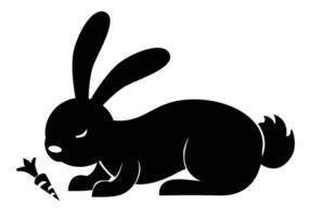 Kaninchen-Aktivitäts-Pose-Vektor vektor
