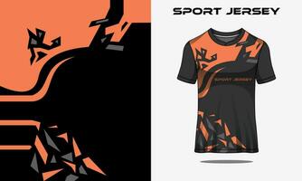 T-Shirt mit abstrakter Textur, Fußballdesign für Rennsport, Fußballspiele, Motocross-Spiele, Radfahren vektor