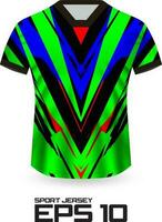 Renntrikot-Shirt-Designkonzept für Sportmannschaftsuniform vektor