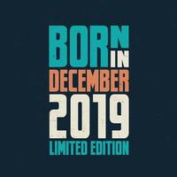 född i december 2019. födelsedag firande för de där född i december 2019 vektor