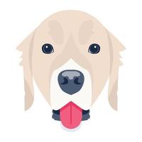 kreativt designad platt ikon av hund vektor