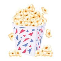 Schauen Sie sich dieses flache Design des Popcorn-Vektors an vektor