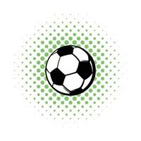 fotboll boll ikon, serier stil vektor