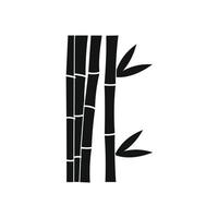 Bambusstiel-Symbol, einfacher Stil vektor