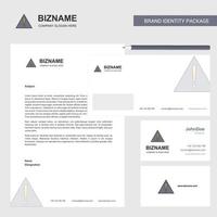 Fehler Business-Briefkopf-Umschlag und Visitenkarte Design-Vektor-Vorlage vektor