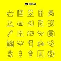 medizinische zeilensymbole für infografiken, mobiles uxui-kit und druckdesign umfassen medizinisches krankenhaus gesundheitswesen medizinisches röhrenlabor plus eps 10-vektor vektor