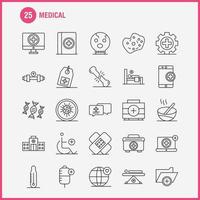 medizinische zeilensymbole für infografiken mobiles uxui-kit und druckdesign umfassen dna-test medizinisches labor medizinisches gebäude krankenhaus plus eps 10 vektor
